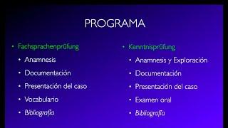 Plática sobre la preparación de la Fachsprachprüfung y Kenntnisprüfung