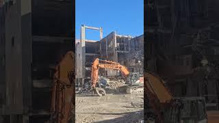 Former Brooklyn Detention Complex Being Demolished Along Atlantic Ave In Downtown Brooklyn, NYC