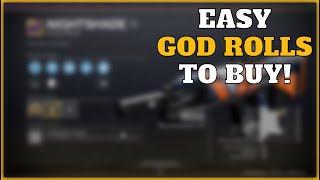 DON'T FORGET to grab TWO of these EASY GOD ROLLS before the RESET!