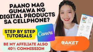 Paano gumawa ng Digital Product sa Cellphone? Extra Income sa Raket Ph #digitalproduct #Raketph2024