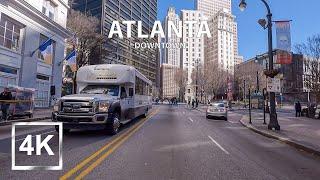 4K Driving in Downtown Atlanta, Georgia - Rush Hour - Spring Break - HDR - USA - 2023