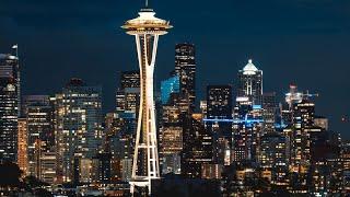 Khám phá Space Needle nhìn toàn cảnh thành phố Seattle tráng lệ mùa đông lạnh lẽo