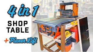 This Changed My Small Shop: Planer + Outfeed Table + Dust Collector + Table Saw