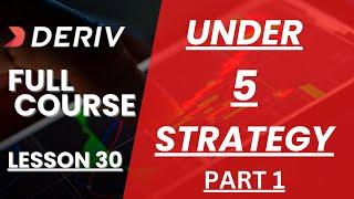 UNDER 5 DERIV STRATEGY!!