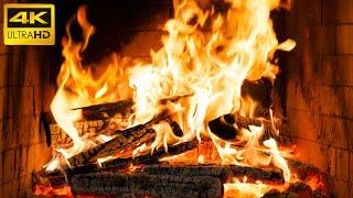  The Best Burning Fireplace Ambiance with Gentle Fire Sounds for a Relaxing Christmas Night