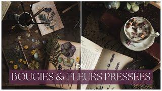 Slow DIY VLOG | Bougie dans une tasse et cadres avec des fleurs pressées