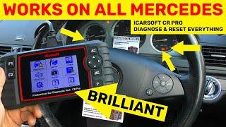 iCarsoft CR PRO Fixing Mercedes Check Engine, ABS & SRS Airbag Light (WORKS ON ALL MERCEDES)