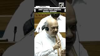 Amit shah gives real time fact check of Rahul Gandhi's Agniveer claim