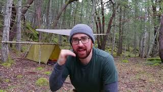 Solo Overnight Bushcraft Camp Build