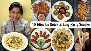 8 Easy & Super Delicious Party Snack Recipes ll Party Snacks /Starters Ideas  ll