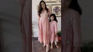 Mother and daughter same dress design #shorts #trending #fashion #shortsfeed #shortsviral #viral