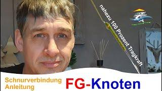 Monofile Schnur mit Geflochtener Schnur verbinden mit dem #FG-Knoten