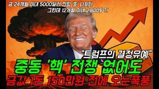 금값 | 미 이란 핵시설 폭격임박 '24개월 이내 5,000달러 간다. 중기 흐름은 조정?