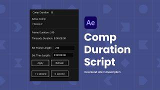 Free After Effects Comp Duration Script