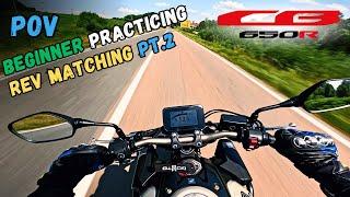 2024 Honda CB650R | POV Beginner Learning Rev Matching On Downshifts | Part 2