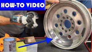 How to Polish Dull Aluminum Wheels to a Mirror Finish in SECONDS using Flitz Metal Polish