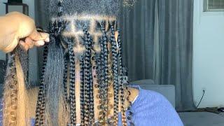 KNOTLESS GODDESS BOX BRAIDS | BEGINNER FRIENDLY | VERY DETAILED | #KNOTLESSBOXBRAIDS