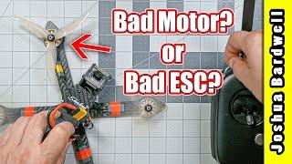 Quadcopter motor twitching. What next? | BAD MOTOR OR ESC TROUBLESHOOTING GUIDE