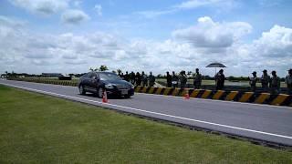 Toyota Camry Brake Test with ABS and Dry Surface @ 120 kph