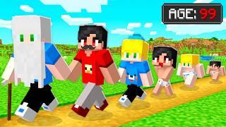 CICLO DE VIDA do KASS E KR no Minecraft!