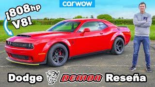 Dodge Demon reseña - ¡0-100km/h, 1/4 de milla, prueba de frenado y DRIFT!