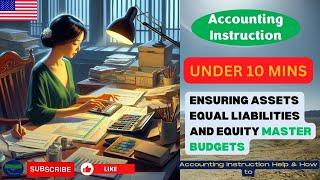 Ensuring assets equal liabilities and equity Master Budgets