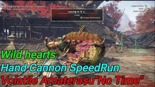 Wild Hearts Hand Cannon SpeedRun Volatile Amaterasu "No Time" (Solo / Hand Cannon) 