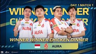 PMPL SEA Championship S3| DAY 1| Match 1 | WWCD Aura Esports |