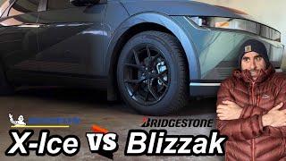 Ioniq 5 Winter Tire Efficiency Testing | Michelin X-Ice VS Bridgestone Blizzak