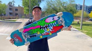 Keith Meek's NEW 9.23 x 31.67 SLASHER Product Challenge w/ Andrew Cannon! | Santa Cruz Skateboards