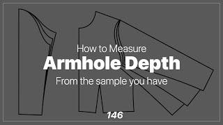 How To Measure Armhole Depth & Sleeve Cap Height [Pattern Making Tutorial]