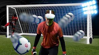 GOALKEEPING WITH FULL SIZED GOALS IN VR?! (CleanSheet)