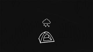 Camping in the Rain || Sounds for Sleep on Dark Screen