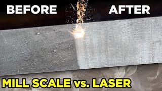 Removing Mill Scale with 200w Pulsed Laser Cleaning Machine