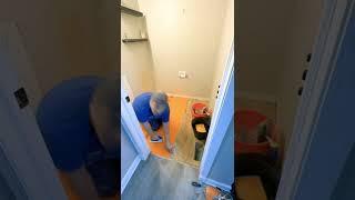 Schluter vs cement board #tiling #diyfloor #schulter #diy #diyproject #bathroom #howto #tutorial