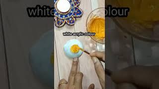 Diya Decoration ideas | Easy Diya Decoration For competition | Beautiful Diya Decor #shorts