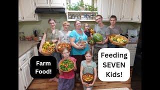 LARGE FAMILY Meals! What We Eat in a Week - Garden Food!