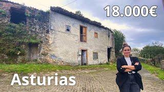 CASA EN VENTA EN CARDES, INFIESTO, ASTURIAS  CON CUADRA Y TERRENO  PARA REFORMAR 18 000€