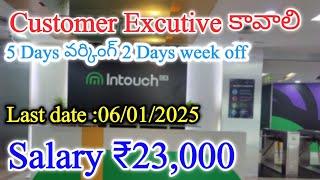 Work from home job Intouch | Jobs in hyderabad | Work from home telugu 2025