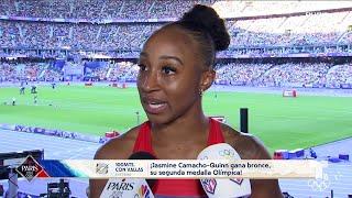 "Feliz y agradecida": Jasmine Camacho-Quinn tras ganar su segunda medalla olímpica