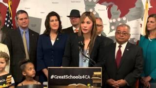 Assemblywoman Ling Ling Chang Speaks at the #GreatSchools4CA Press Conference