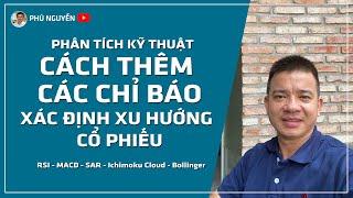 Cách thêm chỉ báo xác định xu hướng giá cổ phiếu