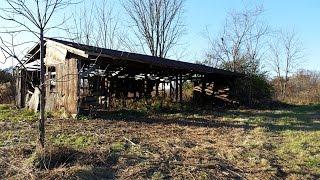 Cleaning up old abandoned farm