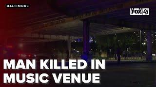 Man fatally shot inside south Baltimore music venue, police say