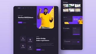  Create a Portfolio Website Using HTML & CSS & JavaScript | Light & Dark Theme