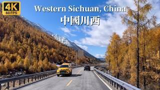 Lixiao Road Driving Tour - A Very Popular Tourist Scenic Avenue - Sichuan, China - 4K