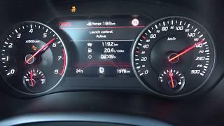 0-200 km/h 370 HP Kia Stinger GT 3.3 T-GDI V6 LAUNCH CONTROL (indicated) 4k