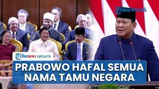 Tanpa Teks, Presiden Prabowo Buat Kagum Netizen, Hafal Semua Nama Tamu Negara yang Hadiri Pelantikan