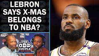 LeBron Claims Christmas is The NBA's Day, TV Ratings Say Otherwise | THE ODD COUPLE