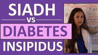 SIADH vs Diabetes Insipidus DI | Endocrine System Nursing NCLEX